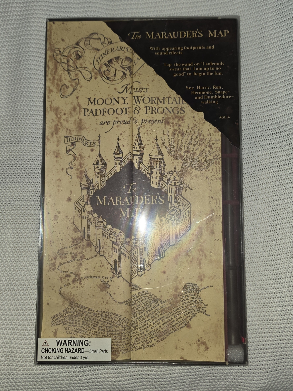 Universal Parks & Resorts Harry Potter Marauder's Map w/ Wand Sound Effects